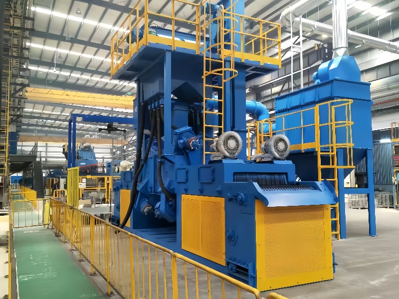 Wire Mesh Shot Blasting Machine With Robotic Arm Loading System