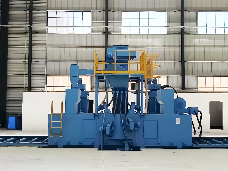 Roller Conveyor Shot Blasting Machine For Steel Structure