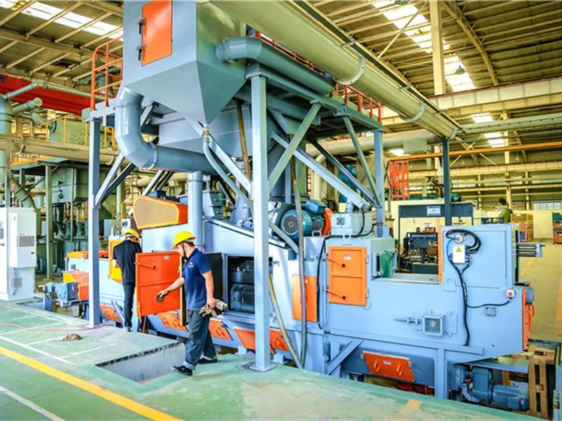 Coil Spring Shot Blasting Machine