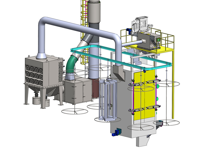 Tumble Rubber Belt Shot Blasting Machine