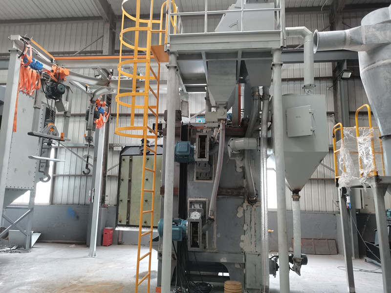 Mayflay overhead hanger type shot blasting machine is in manufacturing (图1)