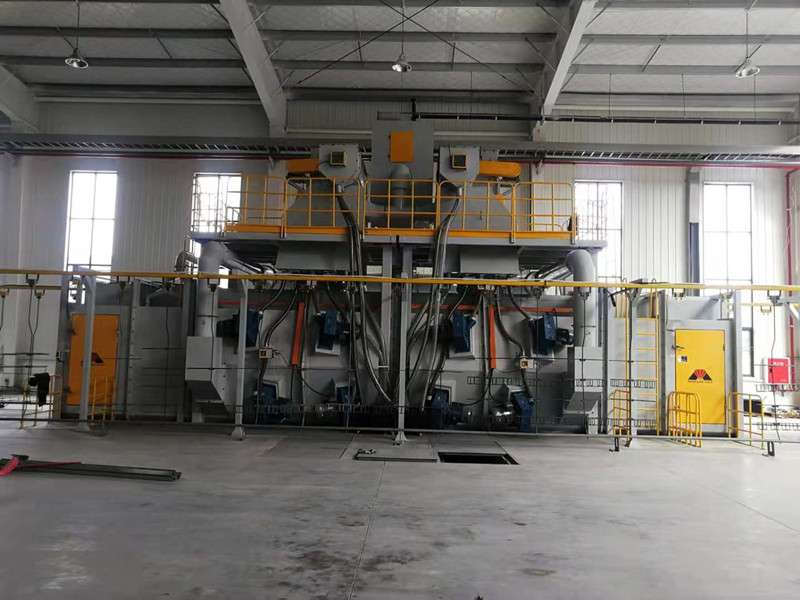 Mayflay hanger chain type shot blasting machine for auto parts(图1)