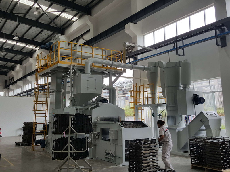 Mayflay wire mesh through type shot blasting machine(图2)