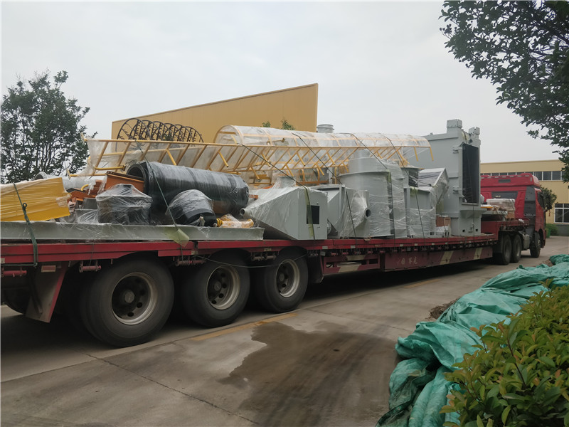 Mayflay first delivery in June hanger shot blasting machine and wet dust collector(图2)