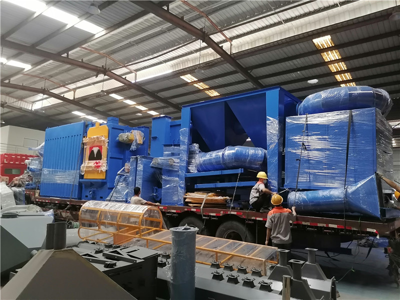 Mayflay first delivery in June hanger shot blasting machine and wet dust collector(图1)